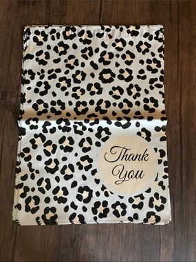 10 Count Animal Print Thank You Pattern Polymailers